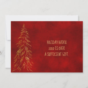 Cartão De Festividades 2020 PERSONALIZED HAIKU CARD Funny Holiday Card