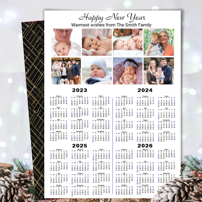 Cartão De Festividades 2023 - 2026 Calendar Modern Family 8 (Criador carregado)