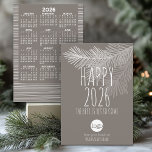 Cartão De Festividades 2024 Calendar and Happy New Year ADD Business Logo<br><div class="desc">The Best is Yet to Come - A whimsical and modern greeting that can be used for any corporation. Add your logo and simple greeting to this unique design. Check out this unique with logo business holiday cards.</div>