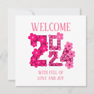 CARTÃO DE FESTIVIDADES 2024 NOVO ANO GREETING MÃE PAI IRMÃ IRMÃ