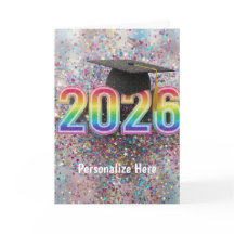 2026 Confetti Grad Card