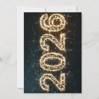 Cartão De Festividades 2026 Happy New Year Greeting Card