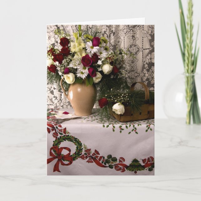 Cartão De Festividades 2133 Floral Still Life Sympathy Card (Frente)
