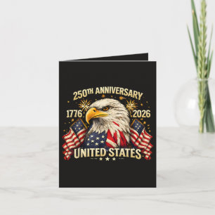 Cartão De Festividades 250º Aniversário Estados Unidos 1776-2026
