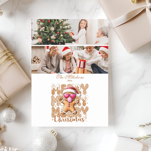 Cartão De Festividades 2 Cute Gingerbread  Merry Christmas  (Criador carregado)