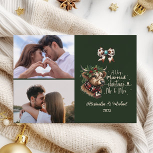 Cartão De Festividades 2 Foto de Vaca Highland Feliz Natal Sra. e Sr.