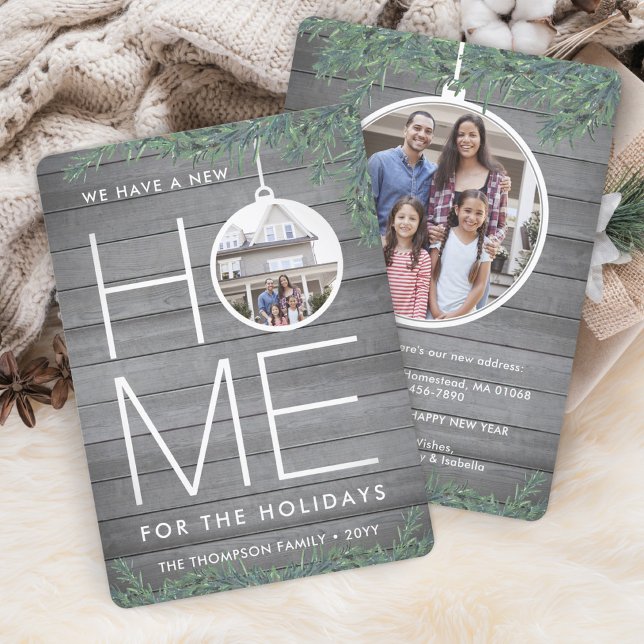 Cartão De Festividades 2 Fotografia Novo Endereço Doméstico Moderno Movim (Criador carregado)