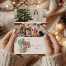 2 Fotografia Whimsical Ho Ho Ho Christmas Family