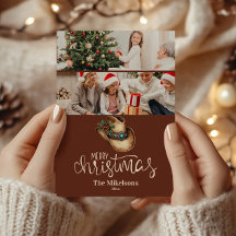 2 Photo Western Cowboy Hat Christmas