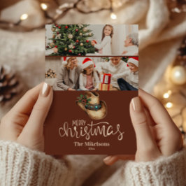 Cartão De Festividades 2 Photo Western Cowboy Hat Christmas