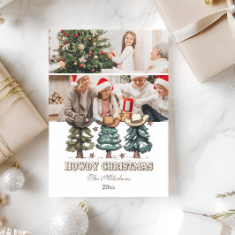 Cartão De Festividades 2 photo Western Howdy Christmas