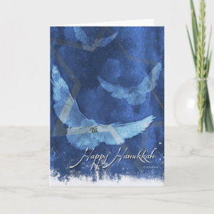 Cartão De Festividades 3 Doves-Hanukkah