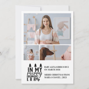 Cartão De Festividades 3 Foto Na Minha Feliz De Natal