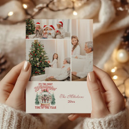 Cartão De Festividades 3 Photo Pink Nutcracker Christmas Wonderland Glob