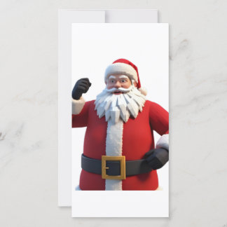 Cartão De Festividades 3D Santa Claus Christmas Greeting Card – Festive H