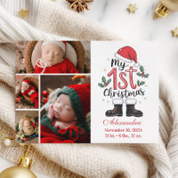 4 Foto Fofa Bebê Papai Noel 1º Natal