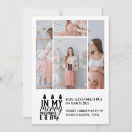 Cartão De Festividades 4 Foto Na Minha Feliz De Natal