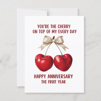 Cartão De Festividades 4th Anniversary Card, Fruit Anniversary Card, Hol