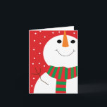Cartão De Festividades 4x5.6 Snowman<br><div class="desc">© 2010 | Shop Ever After™
Your Everything Shop</div>