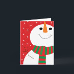Cartão De Festividades 4x5.6 Snowman<br><div class="desc">© 2010 | Shop Ever After™
Your Everything Shop</div>