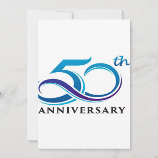 Cartão De Festividades 50.o aniversário | Bonita canvas