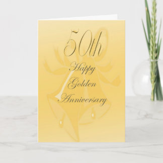 Cartão De Festividades 50th Wedding Anniversary Card