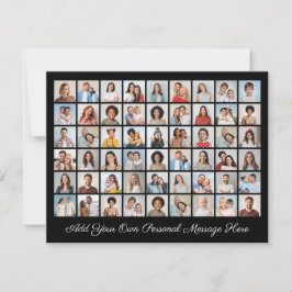 Cartão De Festividades 54 Colagem de Fotos Adicione seu próprio Agradecim