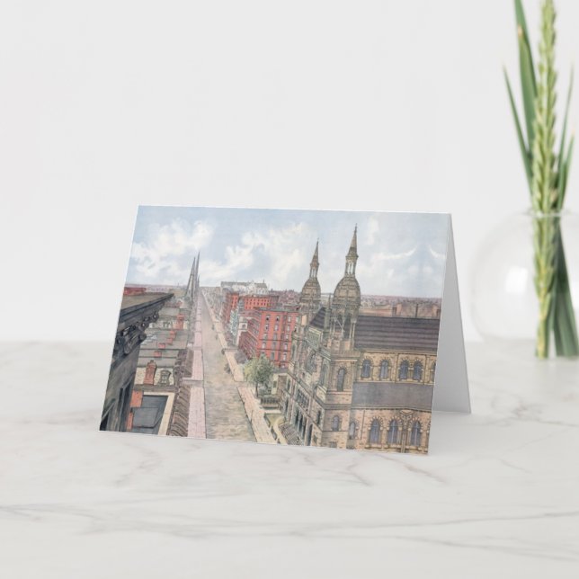 Cartão De Festividades 5 Avenue Nova Iorque (Frente)