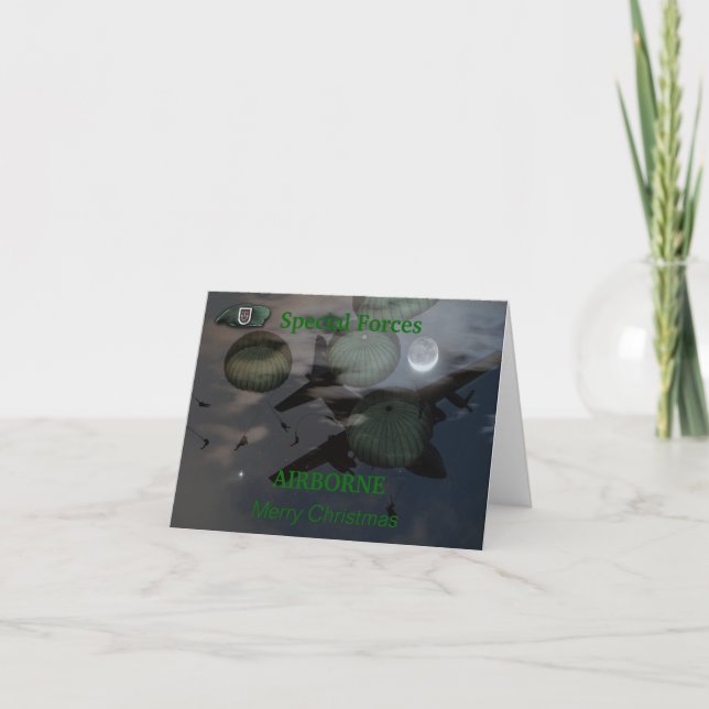 Cartão De Festividades 5 forças especiais grupo iraq vets veterans Card (Frente)