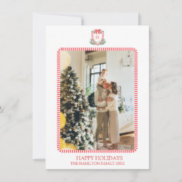 Cartão De Festividades 5 Foto Natal Monograma Foto Avô Milenar