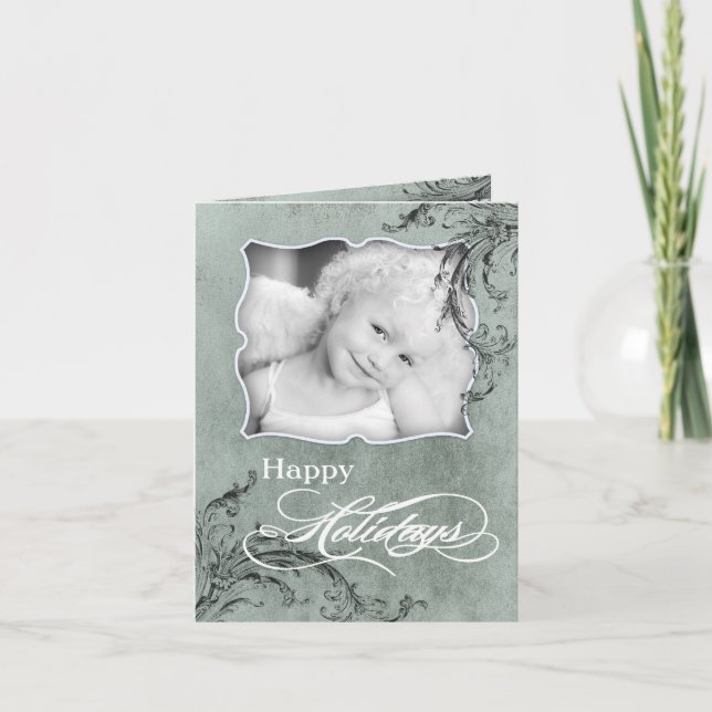 Cartão De Festividades 5x7 Personalized FOLDING PHOTO Christmas Card (Frente)