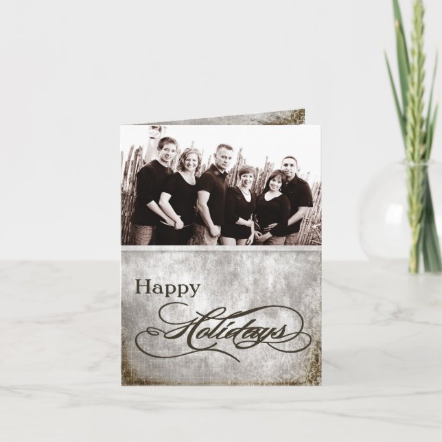 Cartão De Festividades 5x7 Personalized FOLDING PHOTO Christmas Card (Frente)