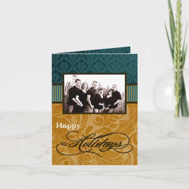 Cartão De Festividades 5x7 Personalized FOLDING PHOTO Greeting Card (Frente)
