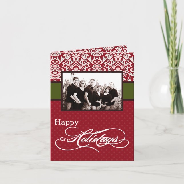 Cartão De Festividades 5x7 Personalized FOLDING PHOTO Greeting Card (Frente)