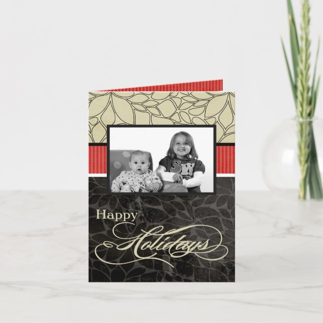 Cartão De Festividades 5x7 Personalized FOLDING PHOTO Greeting Card (Frente)