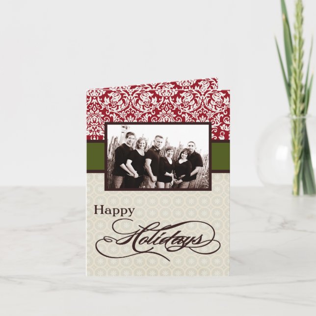Cartão De Festividades 5x7 Personalized FOLDING PHOTO Greeting Card (Frente)