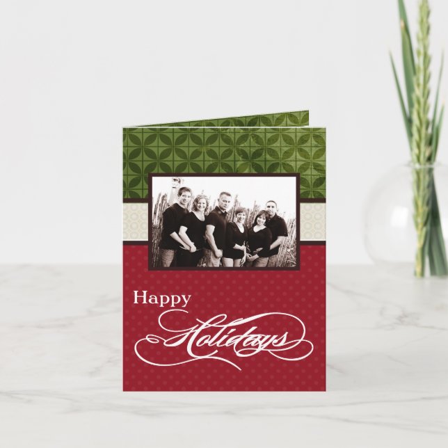 Cartão De Festividades 5x7 Personalized FOLDING PHOTO Greeting Card (Frente)