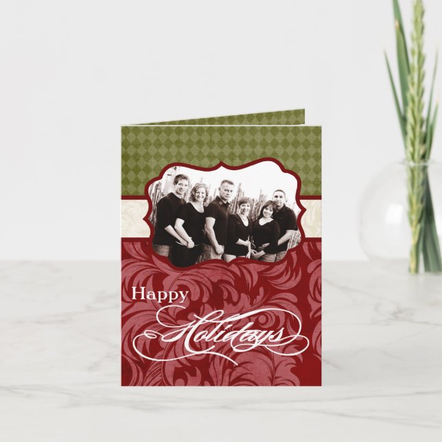 Cartão De Festividades 5x7 Personalized FOLDING PHOTO Greeting Card (Frente)
