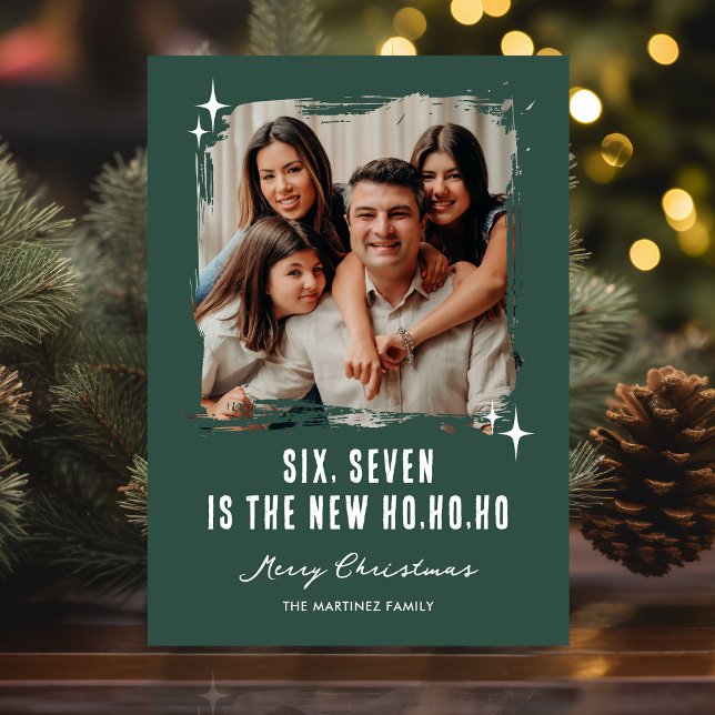 Cartão De Festividades 67 Funny Ho Ho Ho Photo Christmas (Criador carregado)