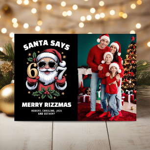 Cartão De Festividades 67 Papai Noel 6-7 Rizzmas Foto de Natal