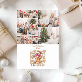 Cartão De Festividades 6 Foto Bonito Pão de Mel Feliz Natal 