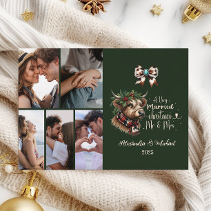 Cartão De Festividades 6 Foto de Vaca Highland Feliz Natal Sra. e Sr.