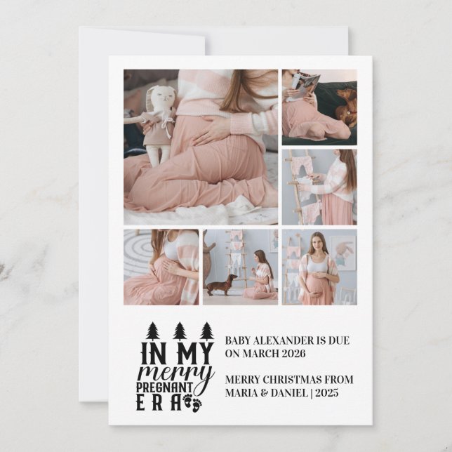 Cartão De Festividades 6 Foto Na Minha Feliz De Natal (Frente)