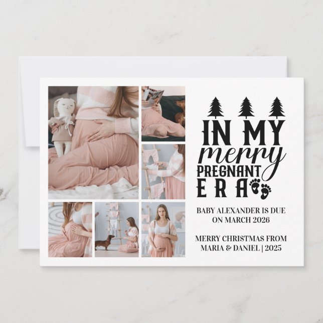 Cartão De Festividades 6 Foto Na Minha Feliz De Natal (Frente)