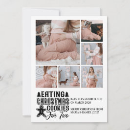 Cartão De Festividades 6 Photo Christmas Cookies for 2 Pregnancy
