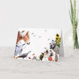 Cartão De Festividades #7 Aproveite a abundância da terra:HappyThanksprop