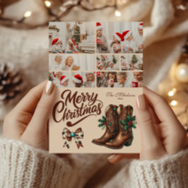Cartão De Festividades 7 Foto Arco Ocidental e Botas de Natal