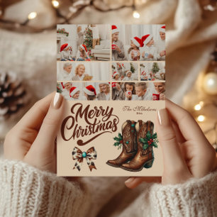 Cartão De Festividades 7 Foto Arco Ocidental e Botas de Natal