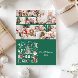 Cartão De Festividades 8 Foto: A Época Retro Natal Verde