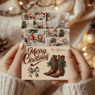 Cartão De Festividades 8 Foto Arco Ocidental e Botas de Natal
